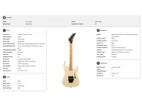 Jackson Pro Origins 1985 San Dimas SD1A H FR Maple Fingerboard Vanilla Shake Jackson Pro Origins 1985 San Dimas SD1A H FR Maple Fingerboard Vanilla Shake